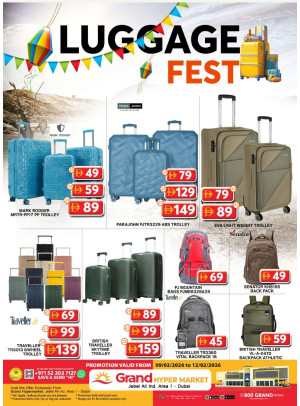 Luggage Fest - Grand Hypermarket Jebel Ali