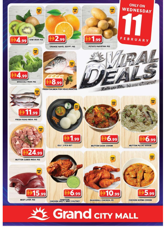 Wednesday Deals - Grand City Mall