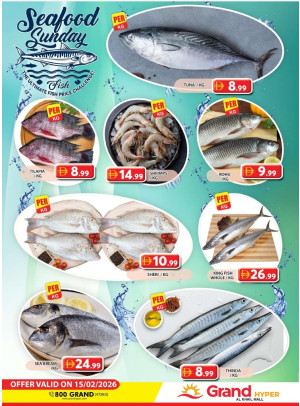 عروض الأسماك الطازجة - جراند هايبر الخيل مول