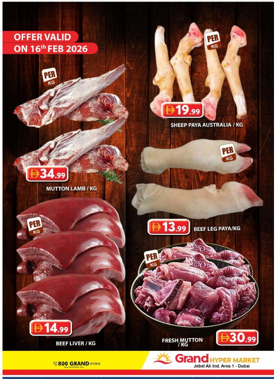 Meat Deals - Grand Hypermarket Jebel Ali