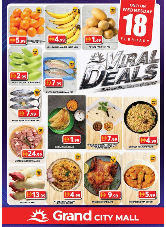 Wednesday Deals - Grand City Mall