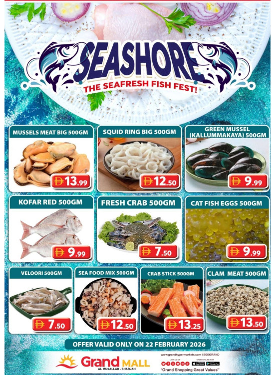 Seafood Sunday - Grand Mall Sharjah