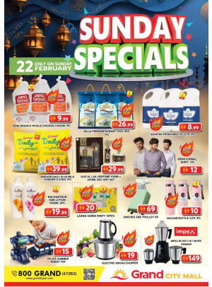 Sunday Specials - Grand City Mall
