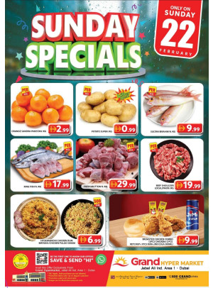Sunday Specials - Grand Hypermarket Jebel Ali