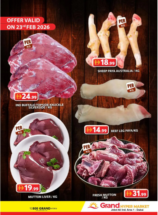 Meat Deals - Grand Hypermarket Jebel Ali