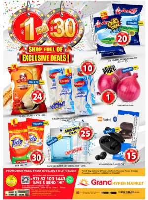 1 AED To 30 AED Deals - Grand Hypermarket Jebel Ali