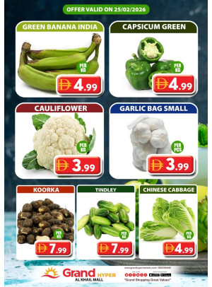 Veggie Wednesday - Grand Hyper Al khail Mall