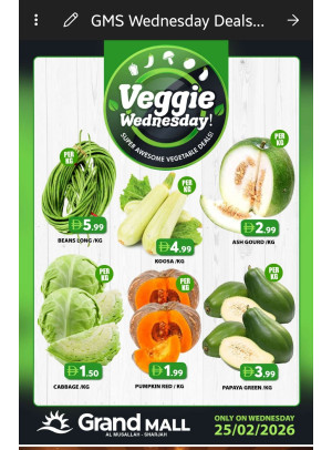 Veggie Wednesday - Grand Hyper Mall Sharjah