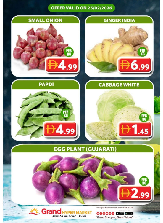 Veggie Wednesday - Grand Hypermarket Jebel Ali