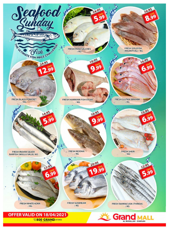 Seafood Sunday - Grand Mall Sharjah