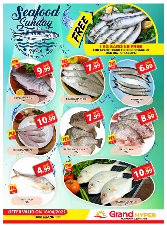 Seafood Sunday - Grand Hyper Muhaisnah