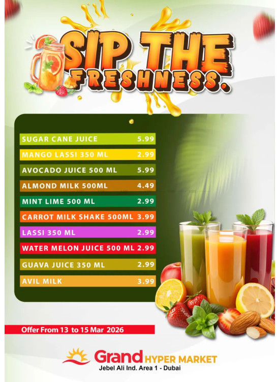 Juice Corner - Grand Hypermarket Jebel Ali