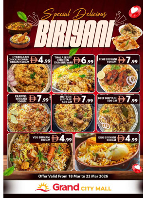 Biriyani Deals - Grand City Mall