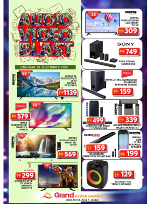 Audio Video Blast - Grand Hypermarket Jebel Ali