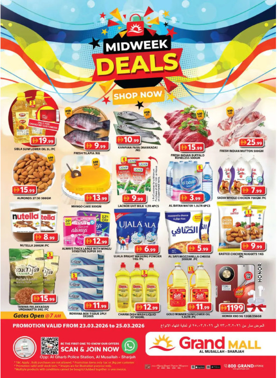 Midweek Deals - Grand Mall Sharjah
