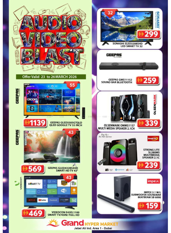 Audio Video Blast - Grand Hypermarket Jebel Ali