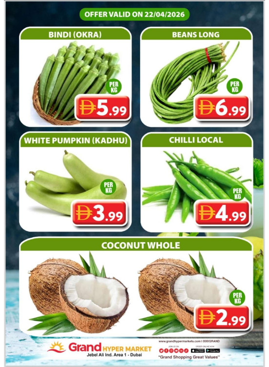 Veggie Wednesday - Grand Hypermarket Jebel Ali
