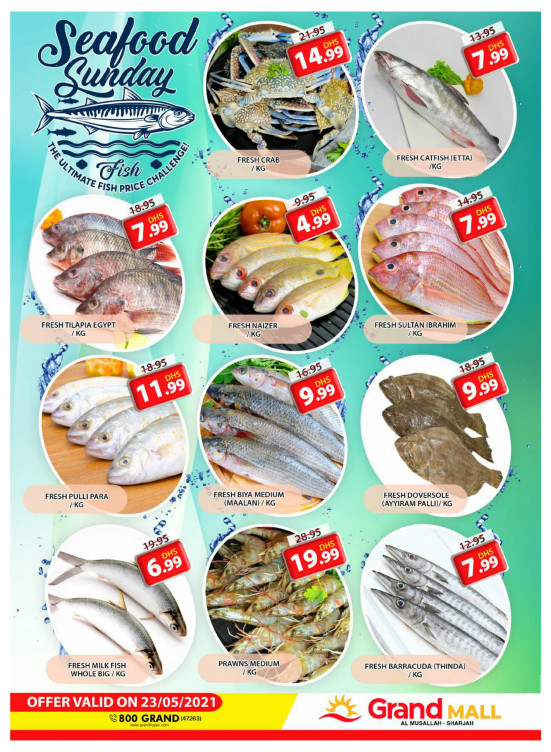 Seafood Sunday - Grand Mall Sharjah