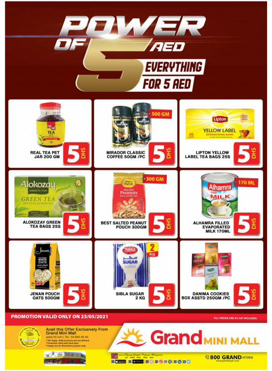 Power Of 5 AED - Grand Mini Mall