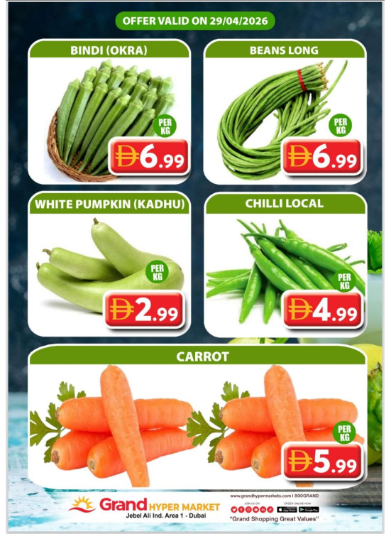 Veggie Wednesday - Grand Hypermarket Jebel Ali