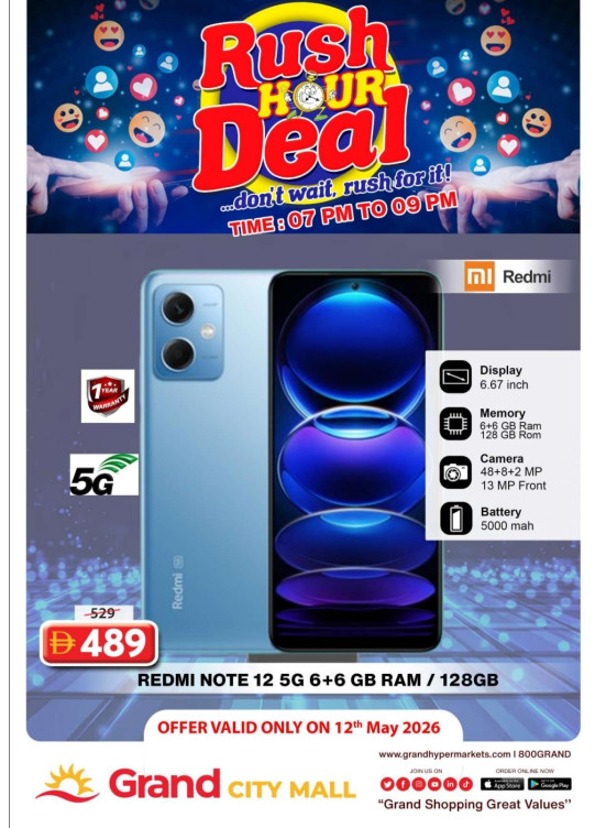 Rush Hour Deal - Grand City Mall