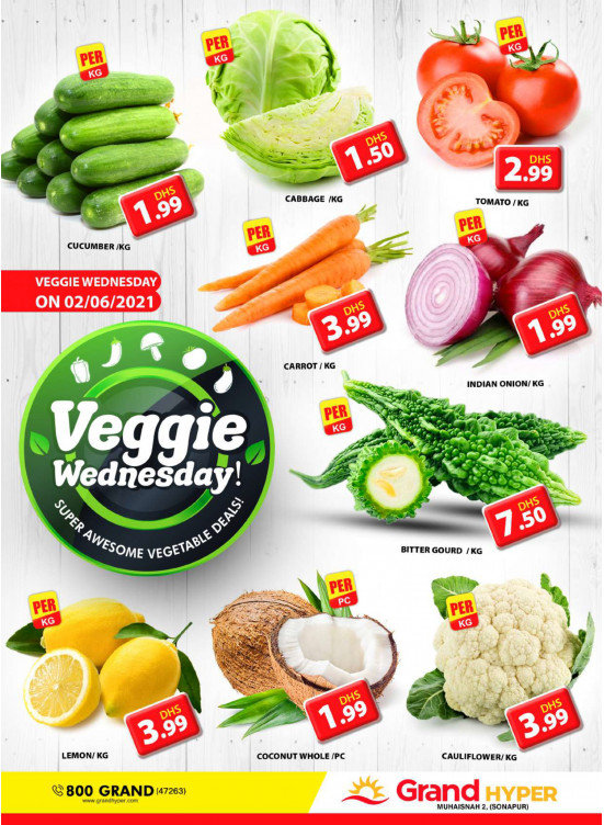 Veggie Wednesday - Grand Hyper Muhaisnah