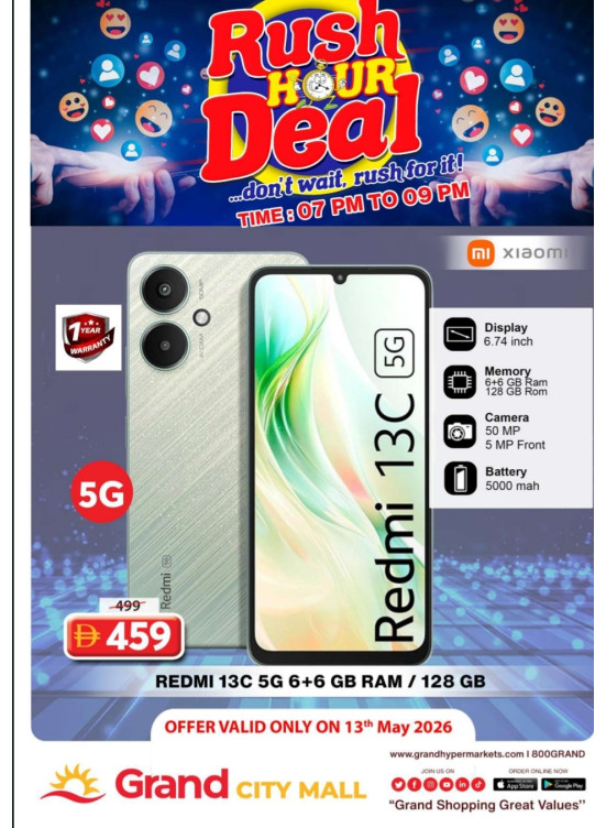 Rush Hour Deal - Grand City Mall