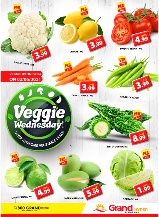 Veggie Wednesday - Grand Hyper Al khail Mall