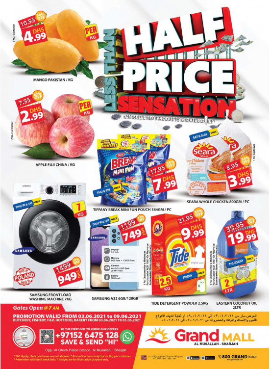 Half Price Sensation - Grand Mall Sharjah
