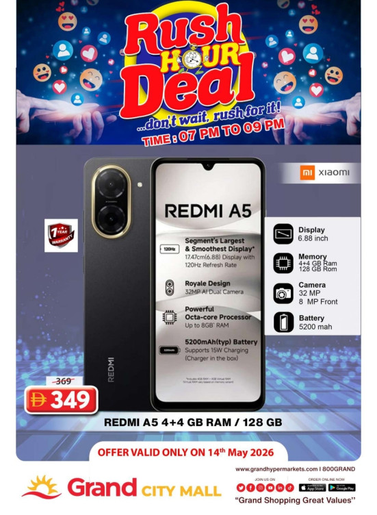 Rush Hour Deal - Grand City Mall
