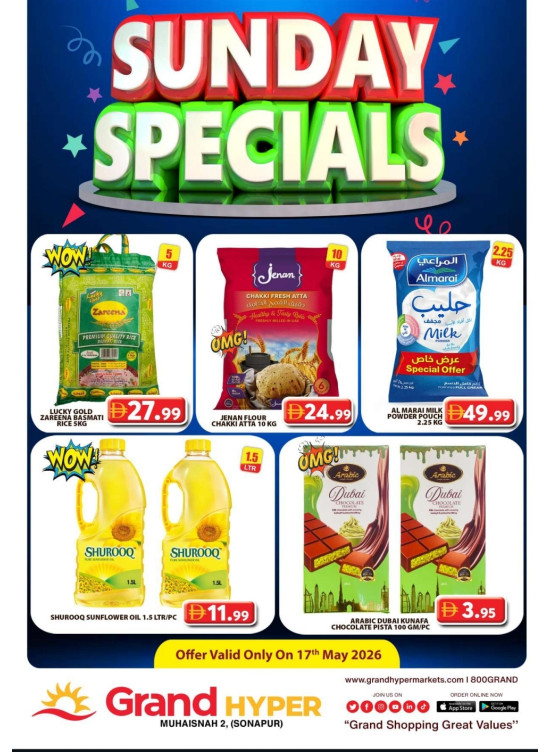 Sunday Specials - Grand Hyper Muhaisnah