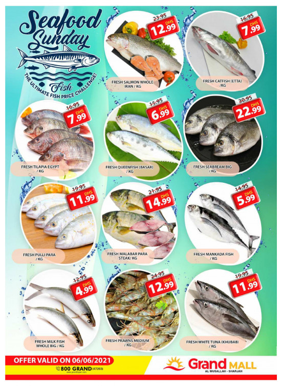 Seafood Sunday - Grand Mall Sharjah
