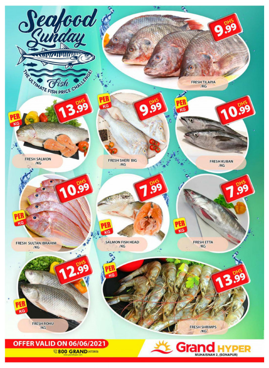 Seafood Sunday - Grand Hyper Muhaisnah