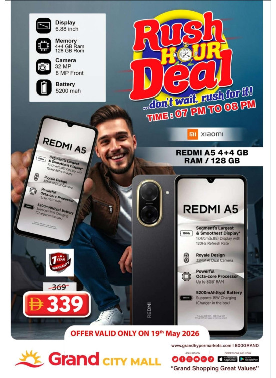 Rush Hour Deal - Grand City Mall