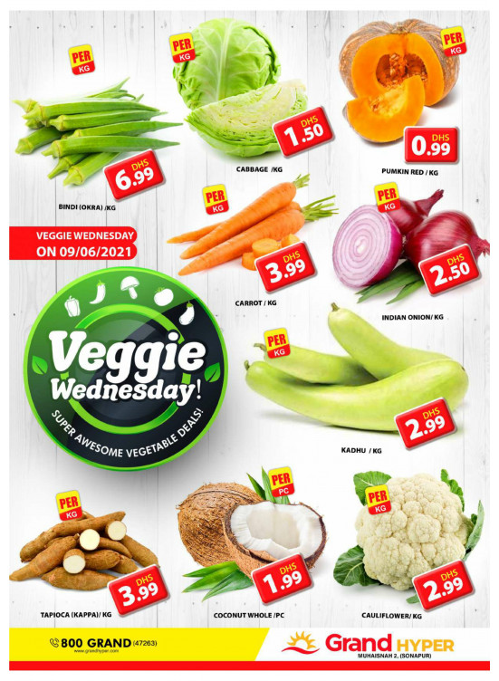 Veggie Wednesday - Grand Hyper Muhaisnah