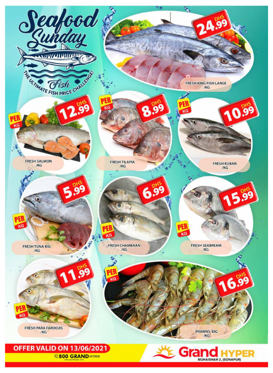 Seafood Sunday - Grand Hyper Muhaisnah