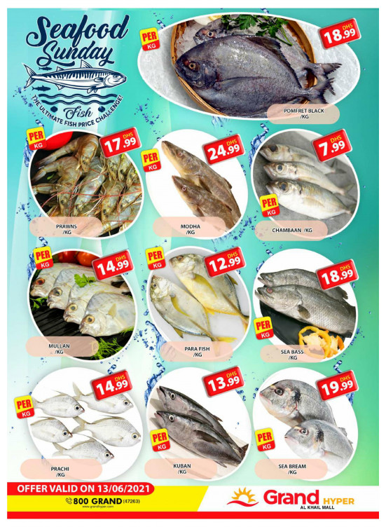 Seafood Sunday - Grand Hyper Al Khail Mall