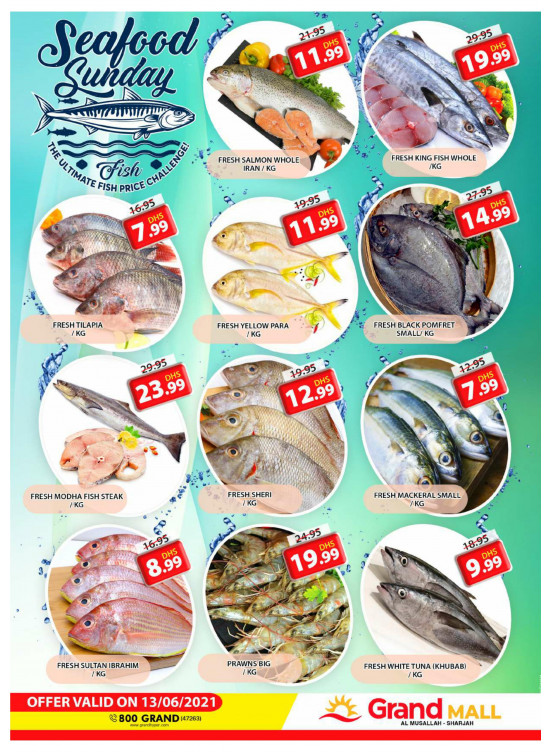 Seafood Sunday - Grand Mall Sharjah