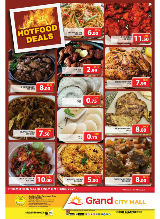 Hot Food Deals - Grand City Mall