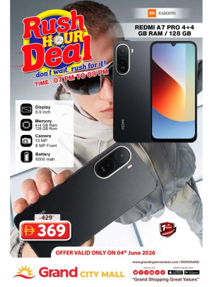 Rush Hour Deal - Grand City Mall