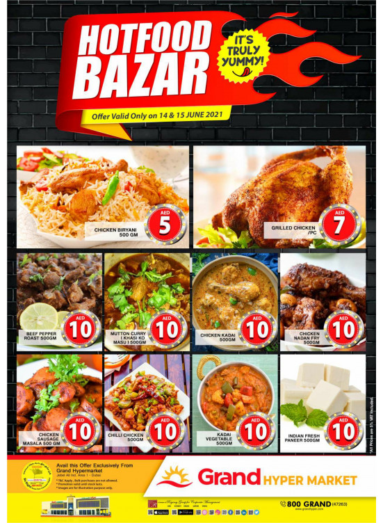 Hot Food Bazar - Grand Hypermarket Jebel Ali