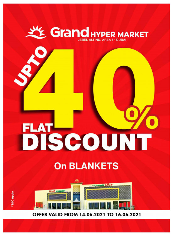 Up To 40% Flat Discount - Grand Hypermarket Jebel Ali