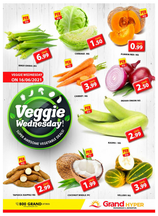 Veggie Wednesday - Grand Hyper Muhaisnah