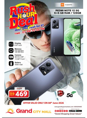Rush Hour Deal - Grand City Mall