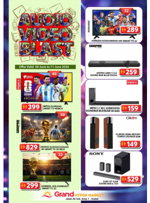 Audio Video Blast - Grand Hypermarket Jebel Ali