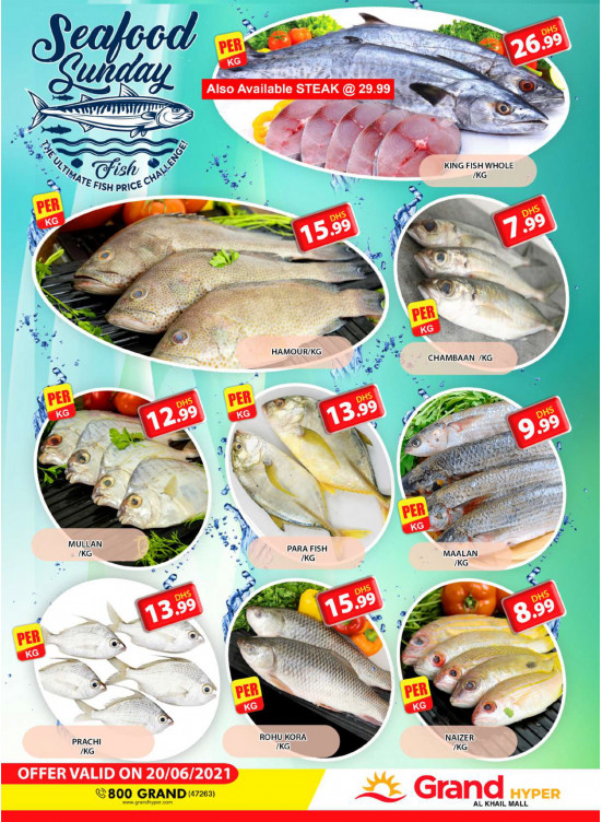 Seafood Sunday - Grand Hyper Al Khail Mall