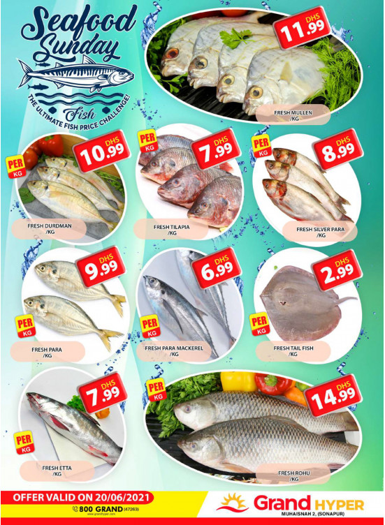 Seafood Sunday - Grand Hyper Muhaisnah