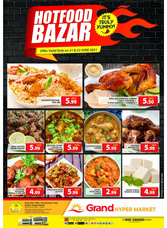 Hot Food Bazar - Grand Hypermarket Jebel Ali