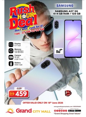 Rush Hour Deal - Grand City Mall