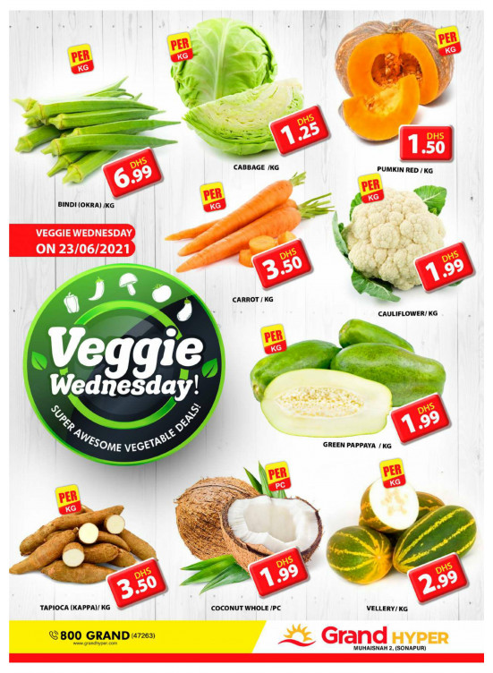 Veggie Wednesday - Grand Hyper Muhaisnah